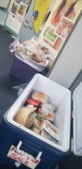 community food or grocery donation service, Food distribution to the local community.